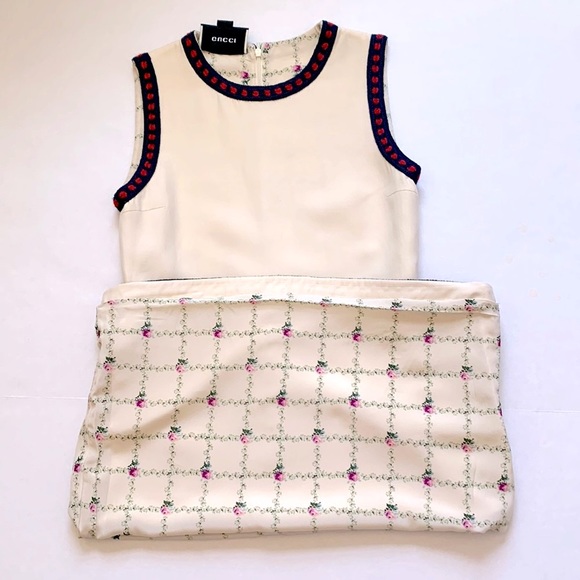 Gucci Vintage Knee-Length Dress Color Cream - Picture 9 of 14